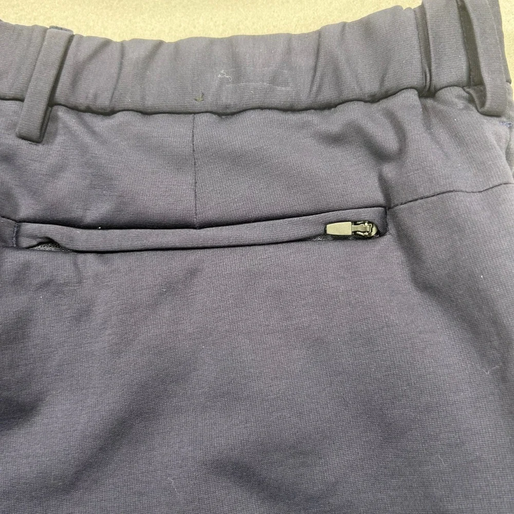 Banana Republic Luxe City Shorts Mens 40 Navy Blue Performance Chino Golf Casual